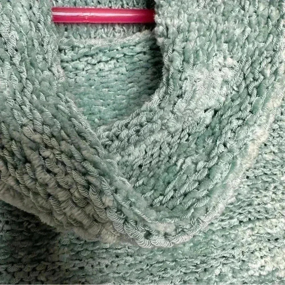 Northern Reflections Cowl Neck Sweater Greenish-Blue  Size Small - Picture 5 of 16